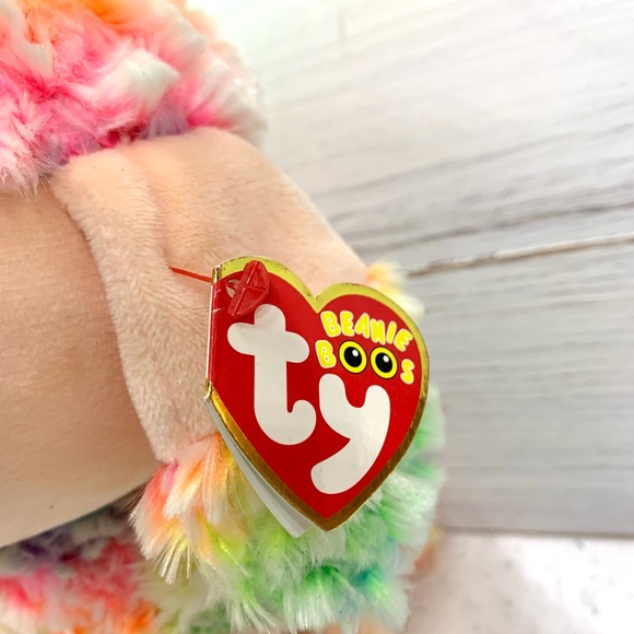 Ty Beanie Boos Rainbow the colorful Poodle - Picture 3 of 12